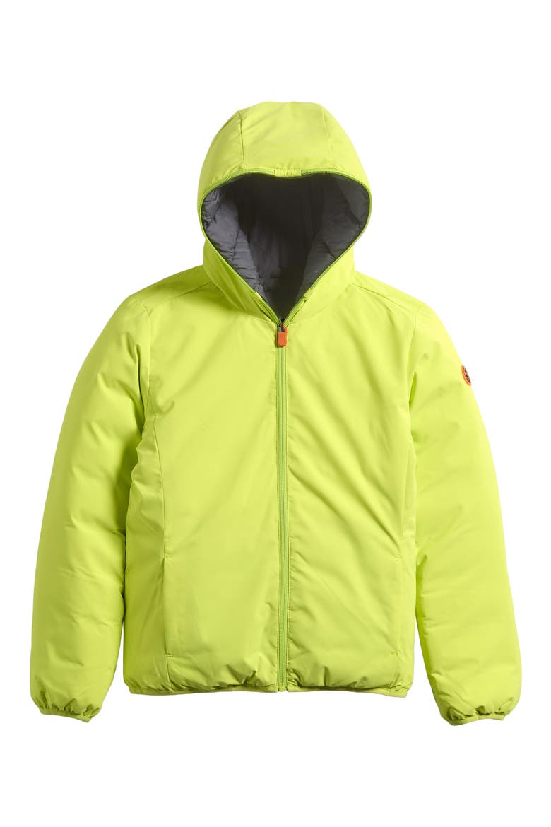 Kids' Oliver Reversible Hooded Jacket, Main, color, LICHEN GREEN
