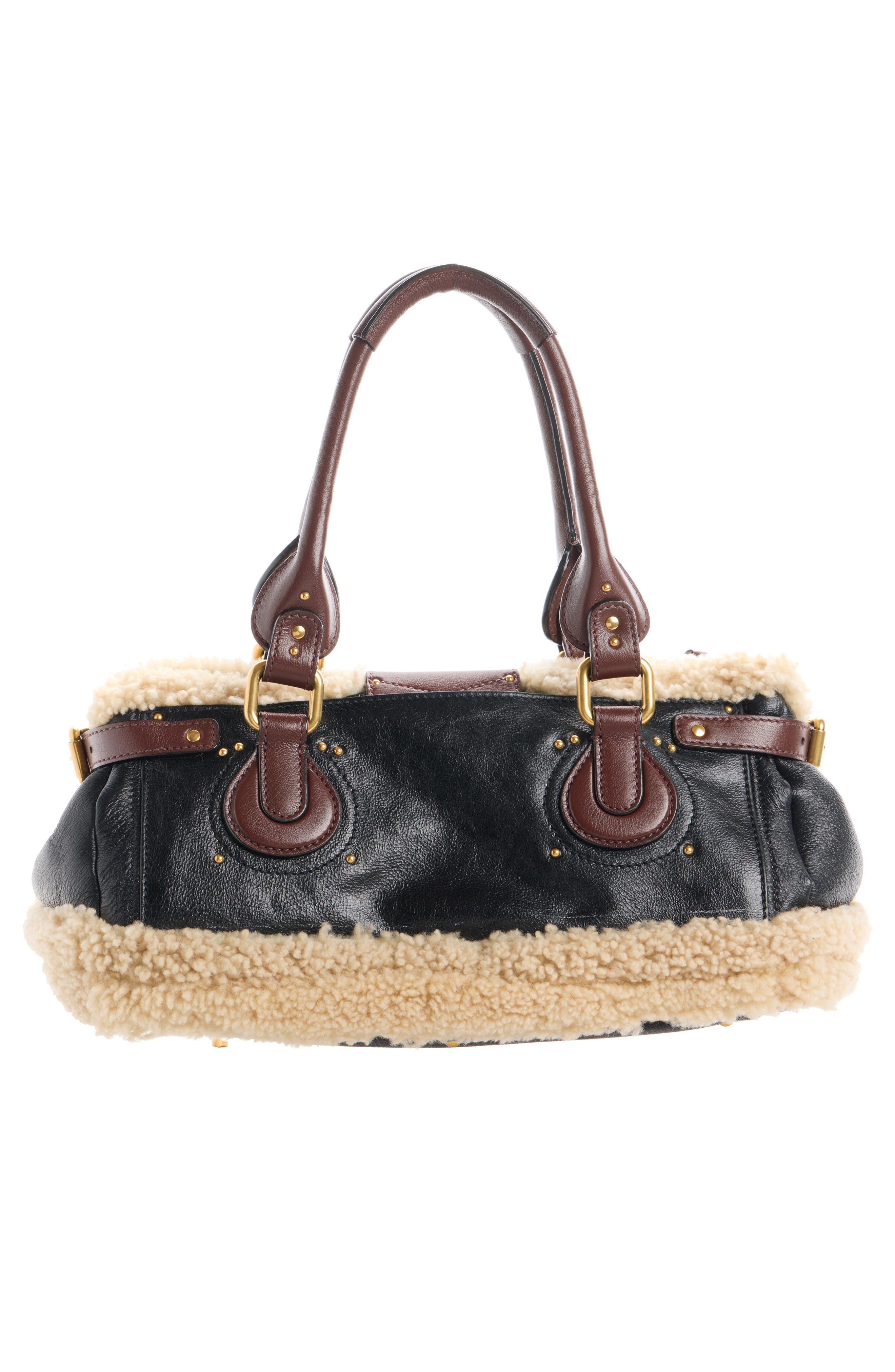 Paddington Leather Shoulder Bag, Alternate, color, BLACK
