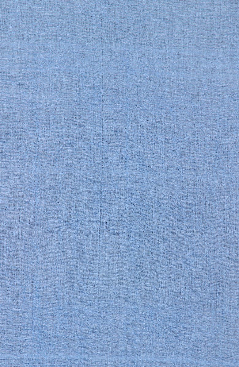 Melrose and Market Frayed Trim Scarf, Alternate, color, Blue Provence