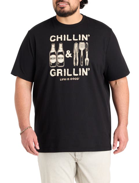 Big & Tall Chillin And Grillin' Graphic Tee