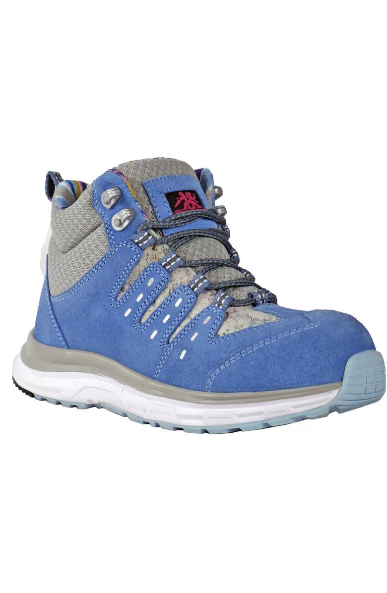 Moxie Trades Moxie Trisha Womens Composite Toe Work Shoe Blue, Main, color, Blue/Light Grey