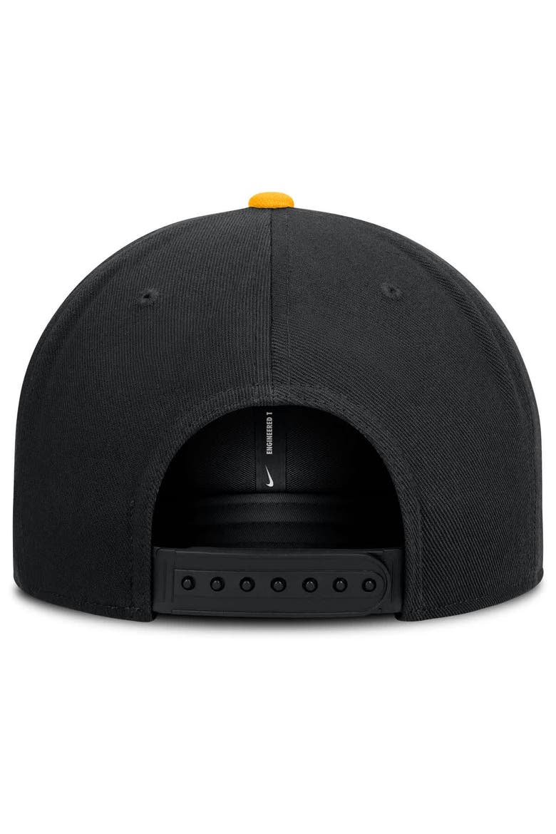 Men's Nike  Black/Gold Pittsburgh Pirates Primetime Pro Dri-FIT Snapback Hat, Alternate, color, Black