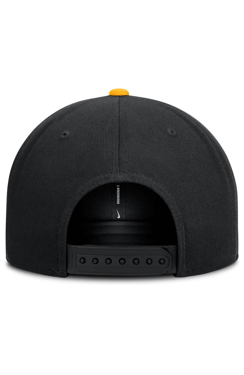 Nike Men's Nike Black/Gold Pittsburgh Pirates Primetime Pro Dri-FIT Snapback Hat, Alternate, color, Black