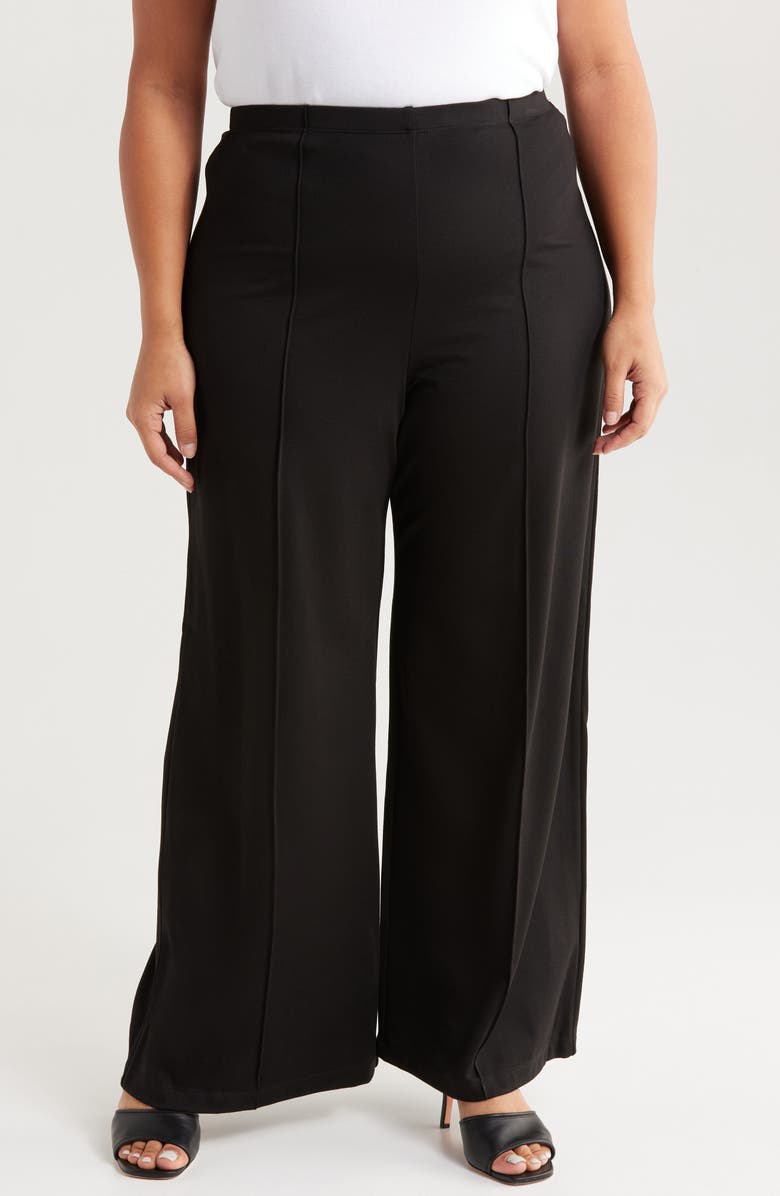 MAX STUDIO Pintuck Ponte Pants, Main, color, 