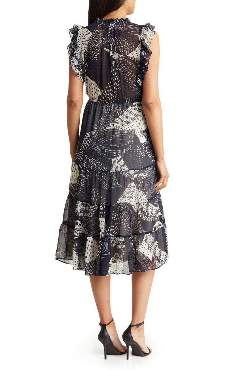 PHILOSOPHY BY RPUBLIC CLOTHING Ruffle Tiered Georgette Midi Dress, Alternate, color, 