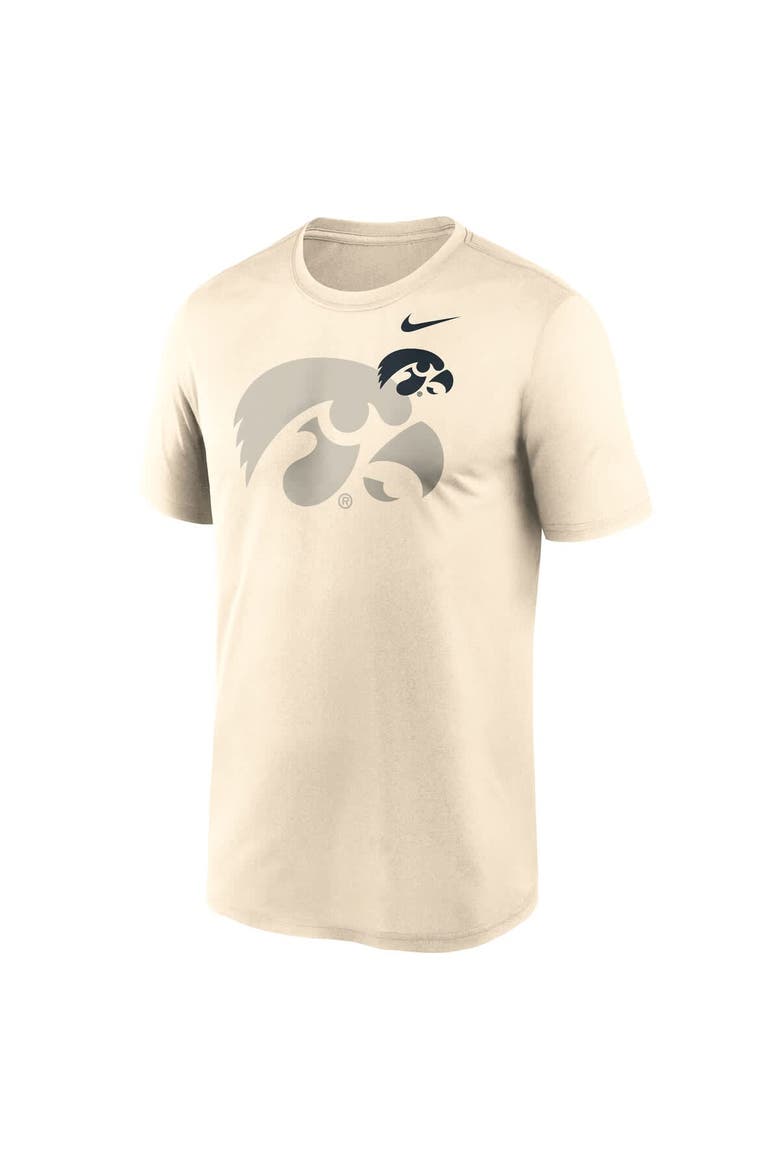 Men's Nike Natural Iowa Hawkeyes Campus Shadow Legend Performance T-Shirt, Alternate, color, Natural