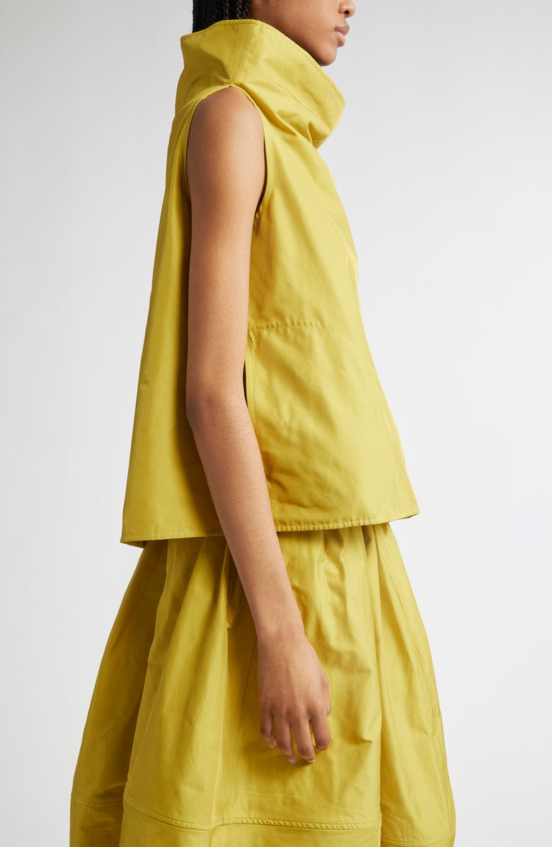 MELITTA BAUMEISTER Funnel Neck Taffeta Top, Alternate, color, 