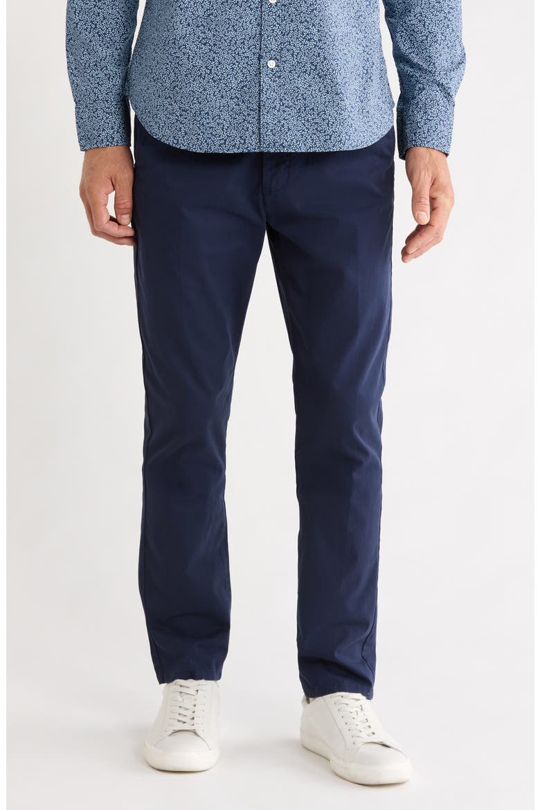 Signature Stretch Cotton Chinos, Main, color, DARK NAVY