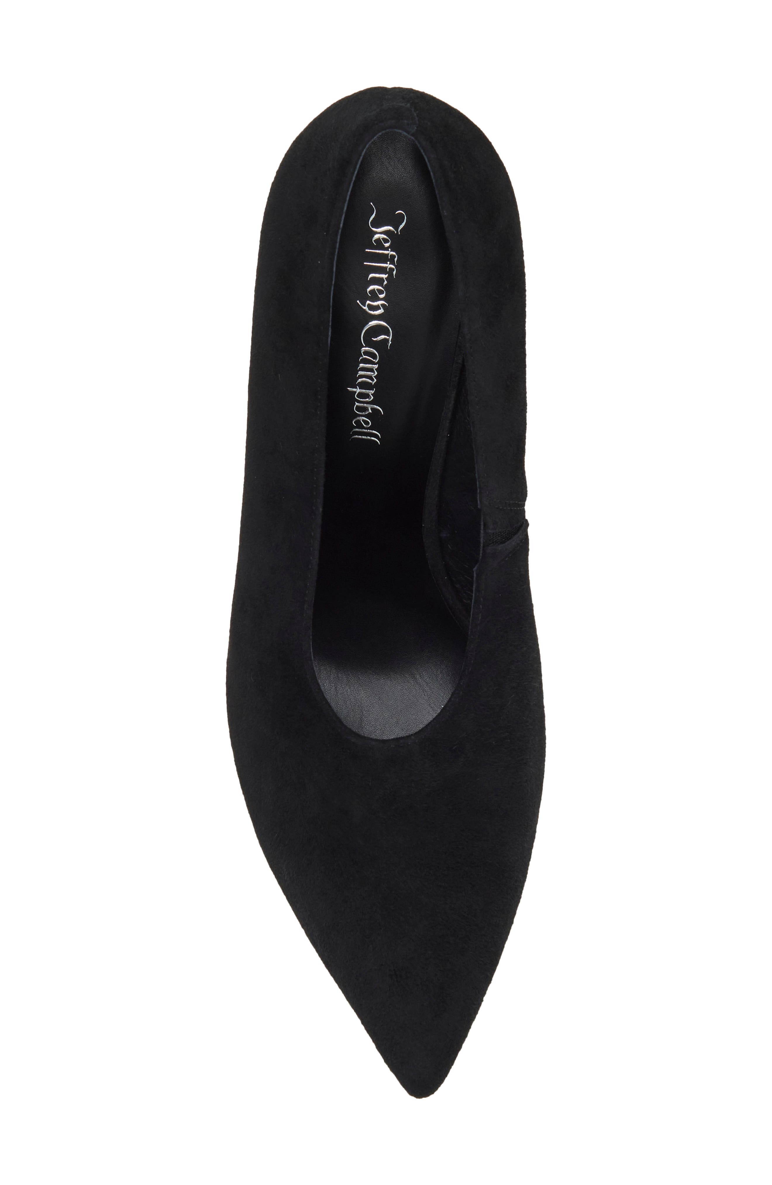 Spatial Pointed Toe Wedge Pump, Alternate, color, BLACK SUEDE