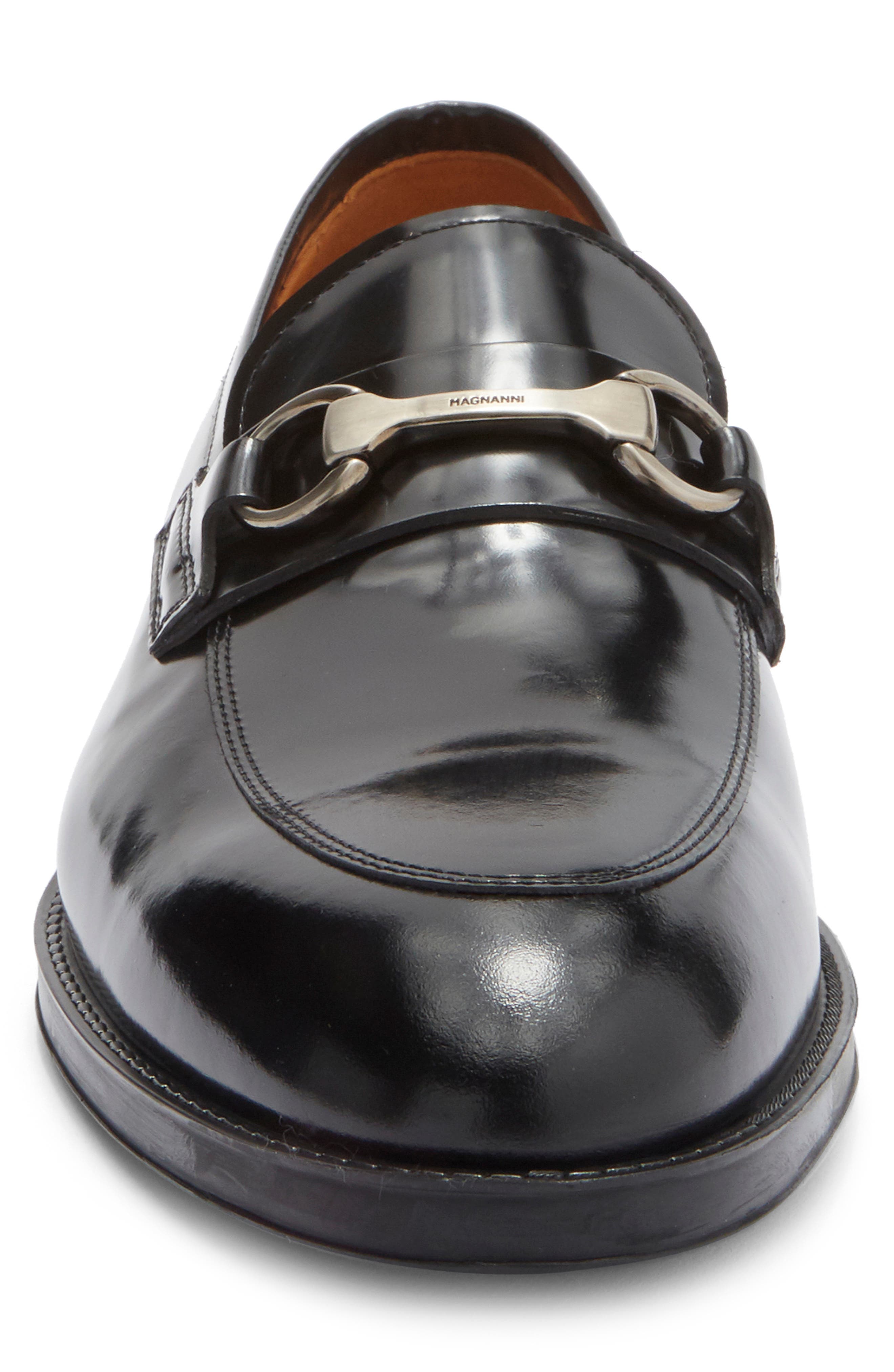 Magnanni Eddison Bit Loafer, Alternate, color, Crown Black