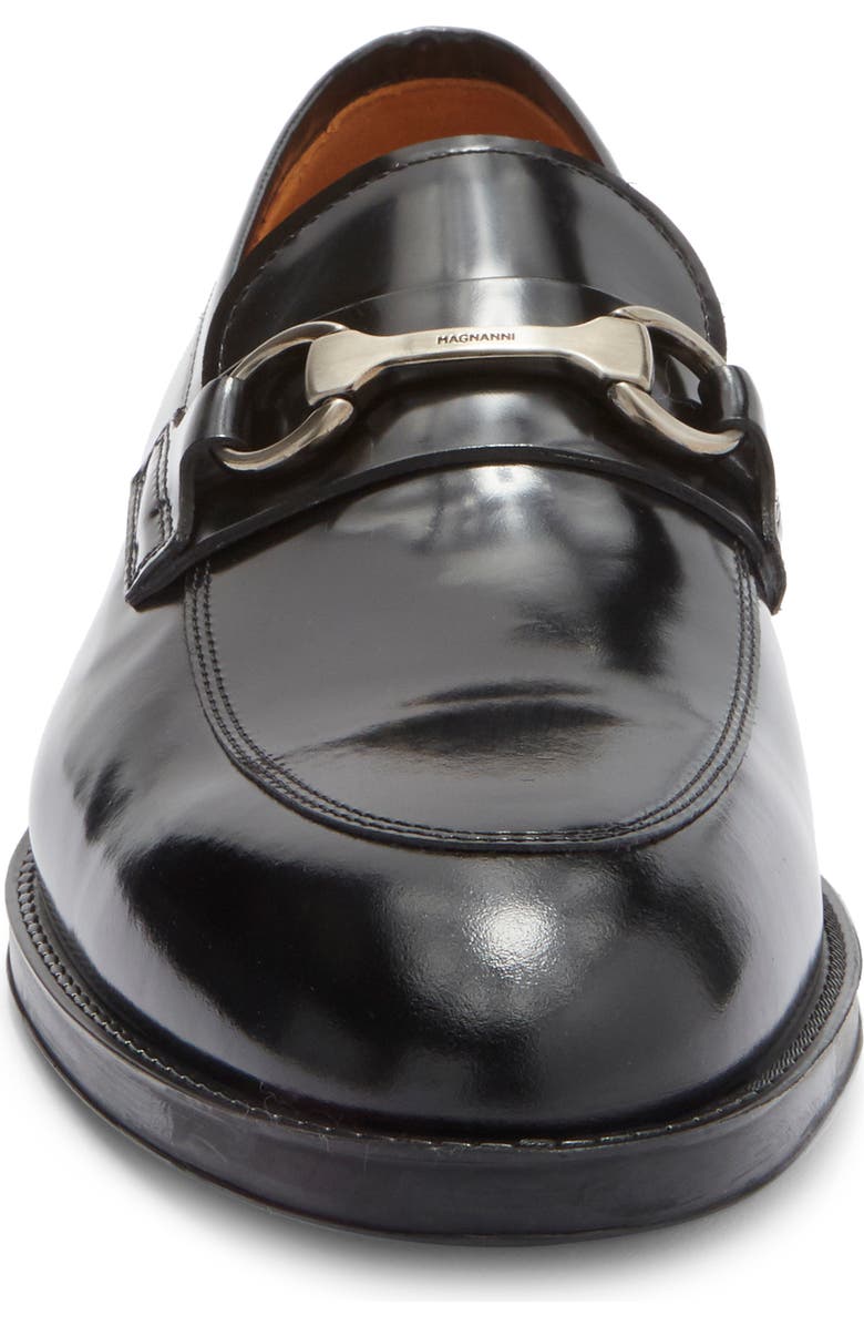 Magnanni Eddison Bit Loafer, Alternate, color, Crown Black