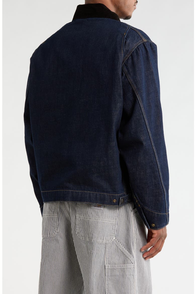 OG Detroit Denim Jacket, Alternate, color, BLUE / BLACK (RINSED)