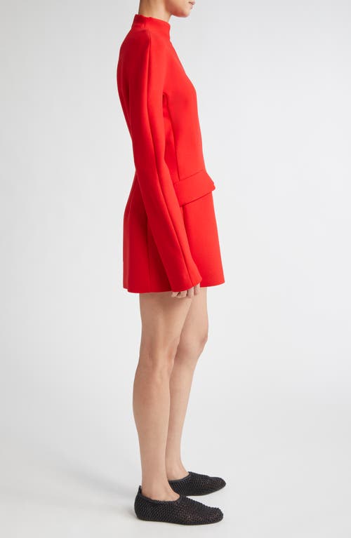 Sportmax Terfrite Wool-blend Gabardine Minidress In Red