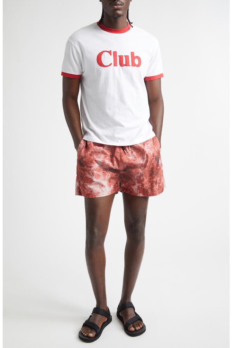 Ingo Swim Trunks, Alternate, color, ACID RED