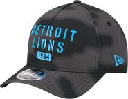 New Era Men's New Era Gray Detroit Lions Halftone Camo 9FORTY Hat