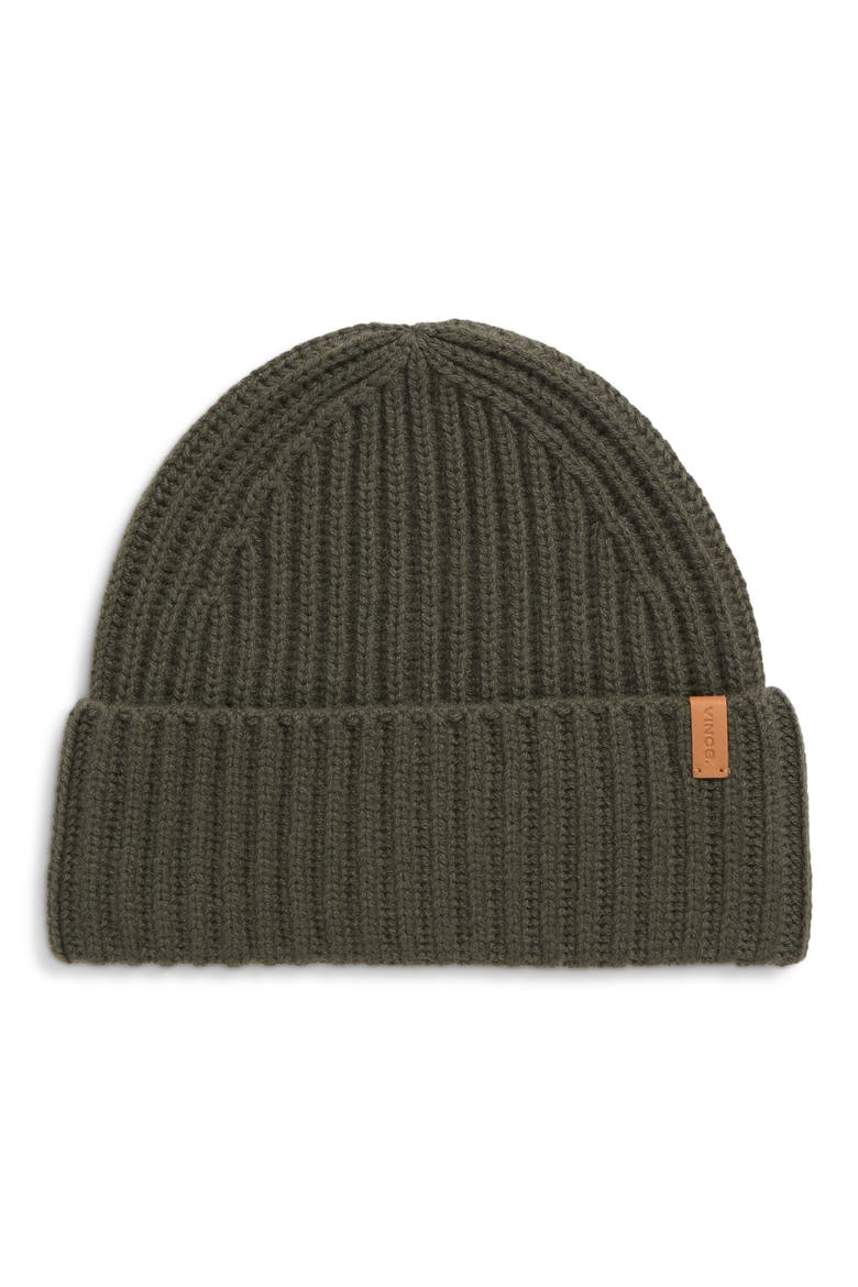 Boiled Cashmere Chunky Rib Beanie, Main, color, 301ROS