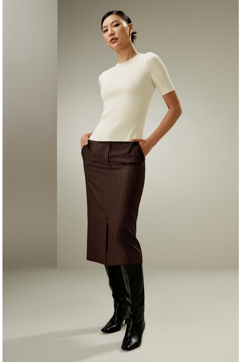 Women's Essential Silk Knit Top, Alternate, color, White