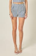 English Factory Striped Pleated Shorts