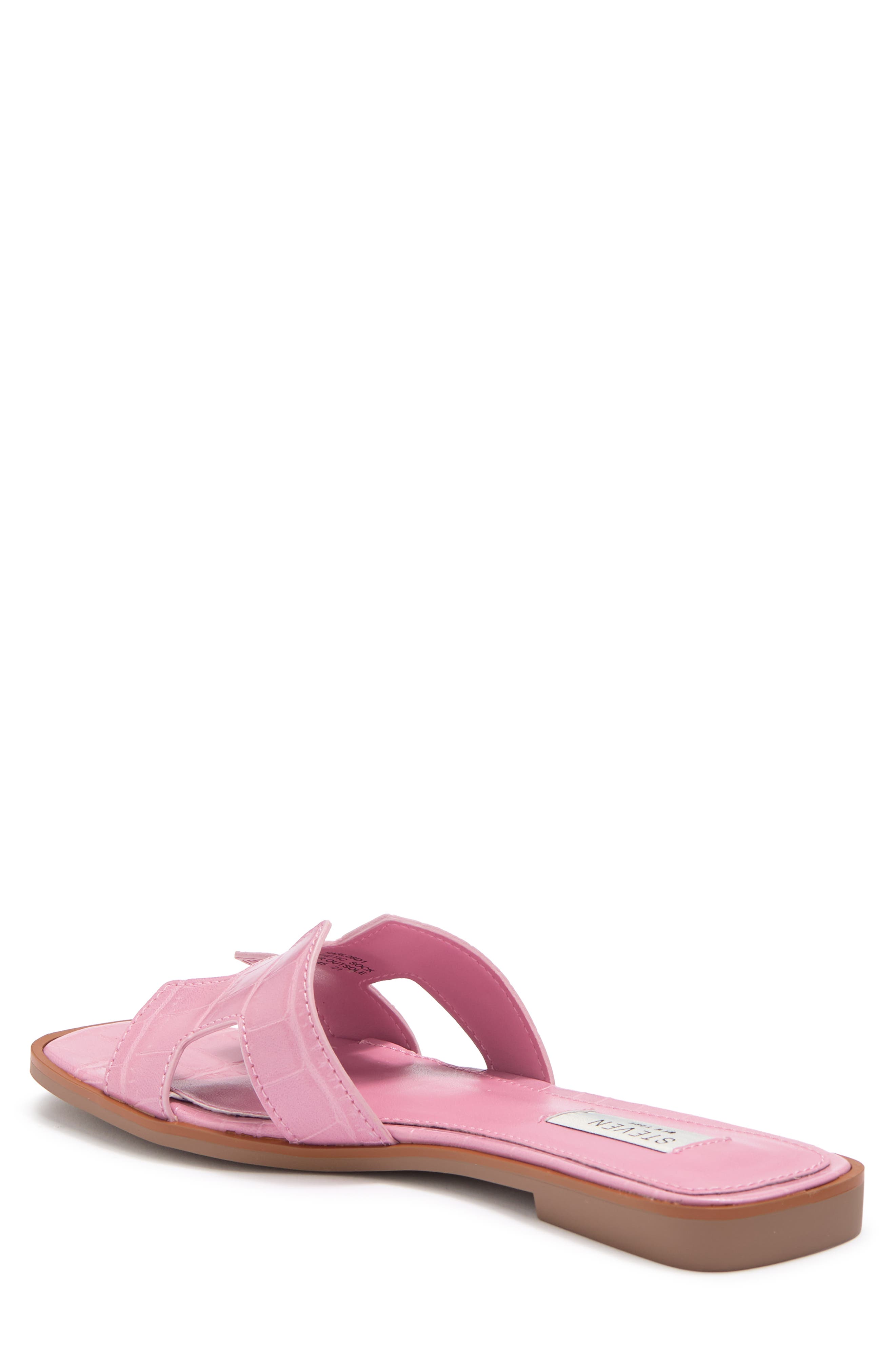 Harlien Slide Sandal, Alternate, color, PNK CROCO