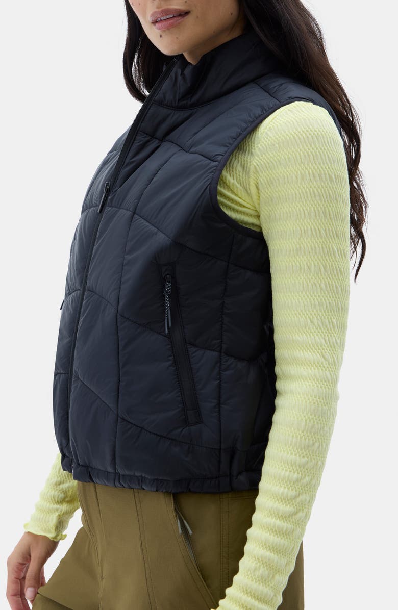 Halfdays Claude Water Repellent Quilted Vest, Alternate, color, Black