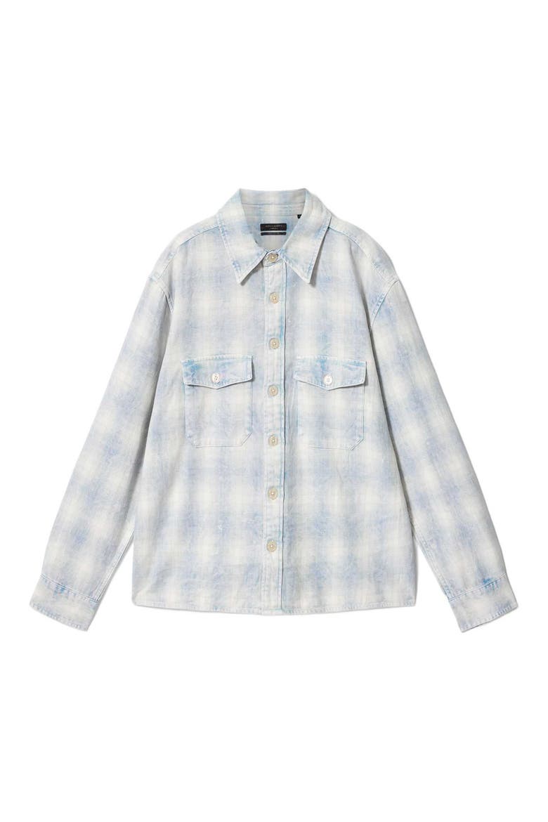 Santos Stripe Embroidered Graphic Cotton Button-Up Shirt, Alternate, color, PARMA