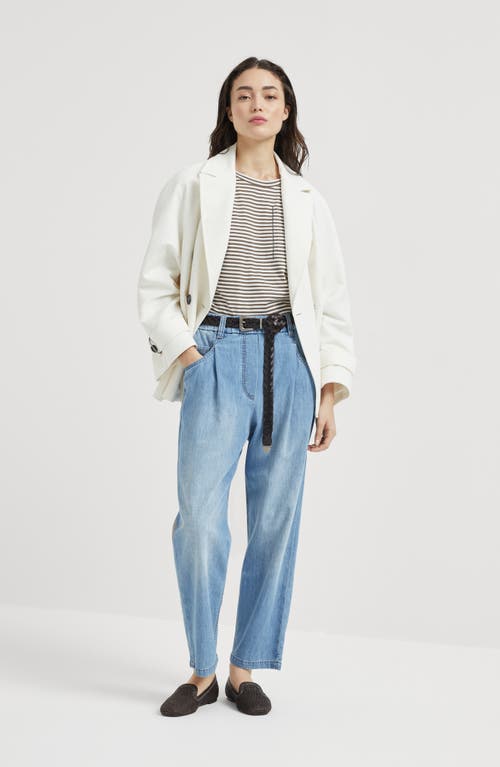Brunello Cucinelli Jeans Pants In Light Blue Denim