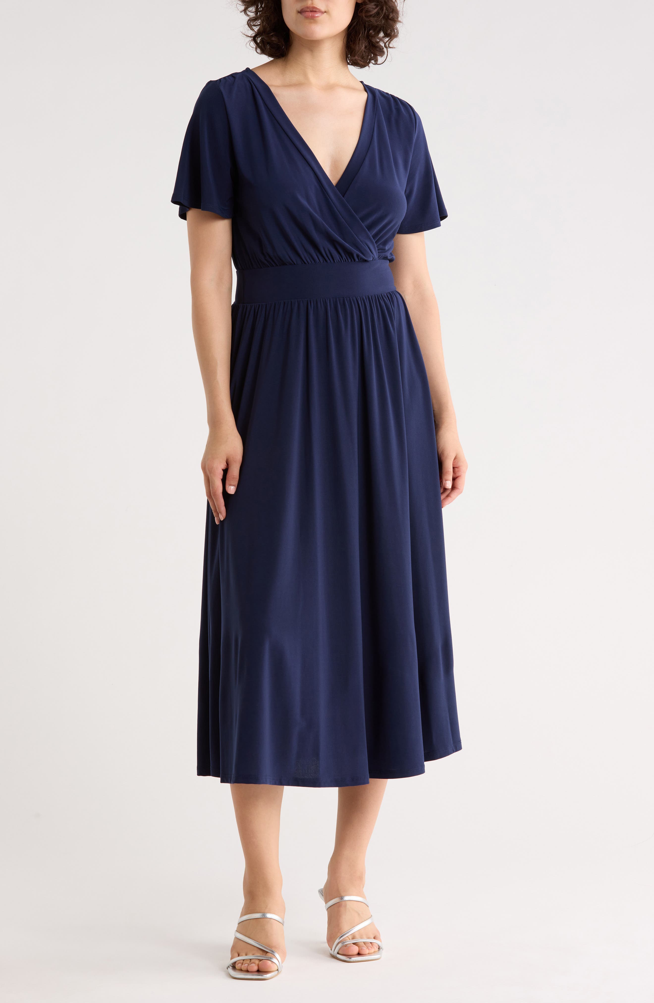 West Kei Knit Short Sleeve Midi Dress