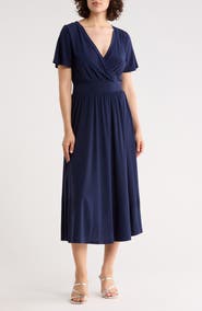 West Kei WEST KEI Knit Short Sleeve Midi Dress