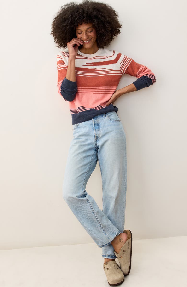 Marine Layer Sunset Icon Cotton Sweater, Alternate, color, 