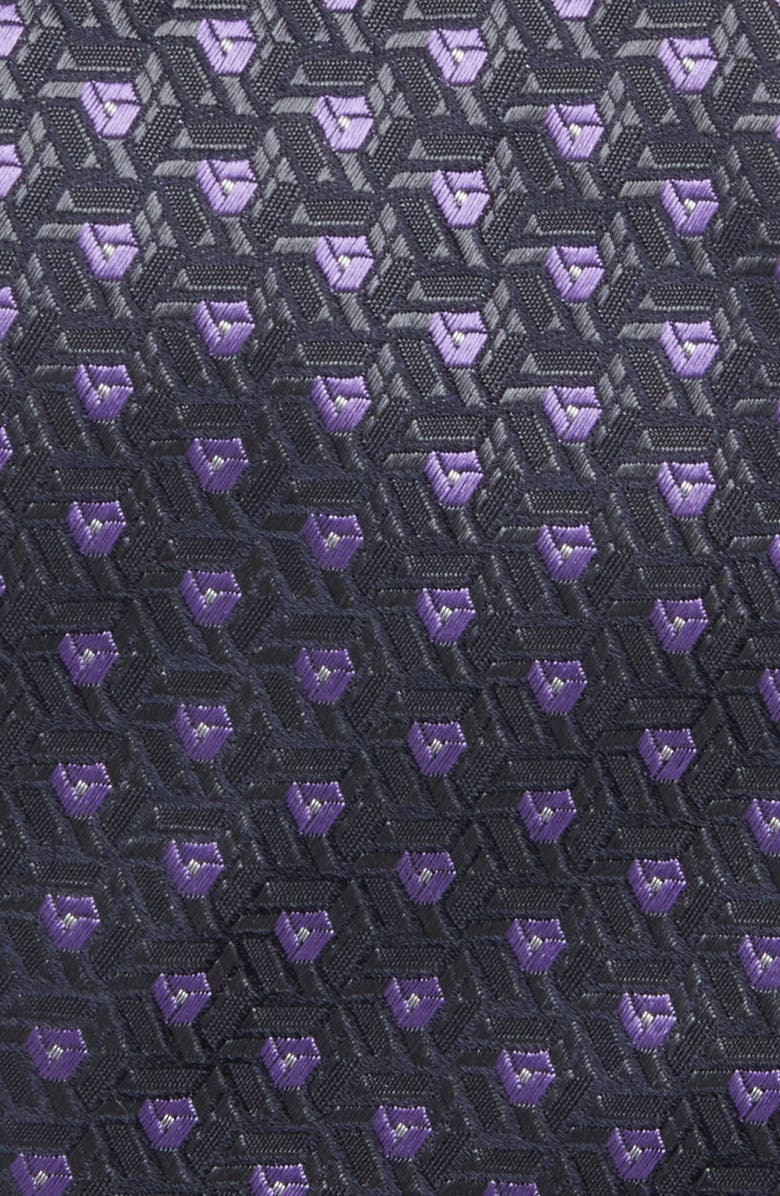 Canali Geometric Silk Tie, Alternate, color, 