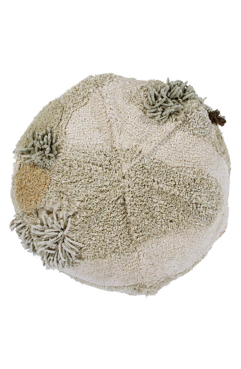 Lorena Canals Mossy Rock Pouf, Alternate, color, 