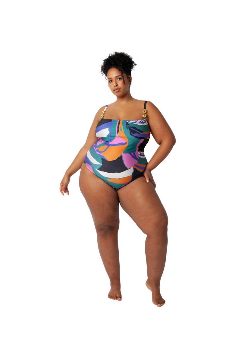 Villa Fresca Bella One Piece Swimsuit, Main, color, Lush