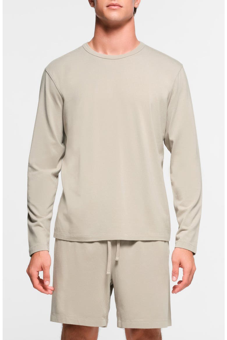 Relaxed Long Sleeve Jersey T-Shirt, Main, color, SHALE