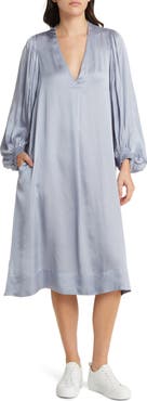 Masai Copenhagen Nalo Long Sleeve Satin Shift Dress