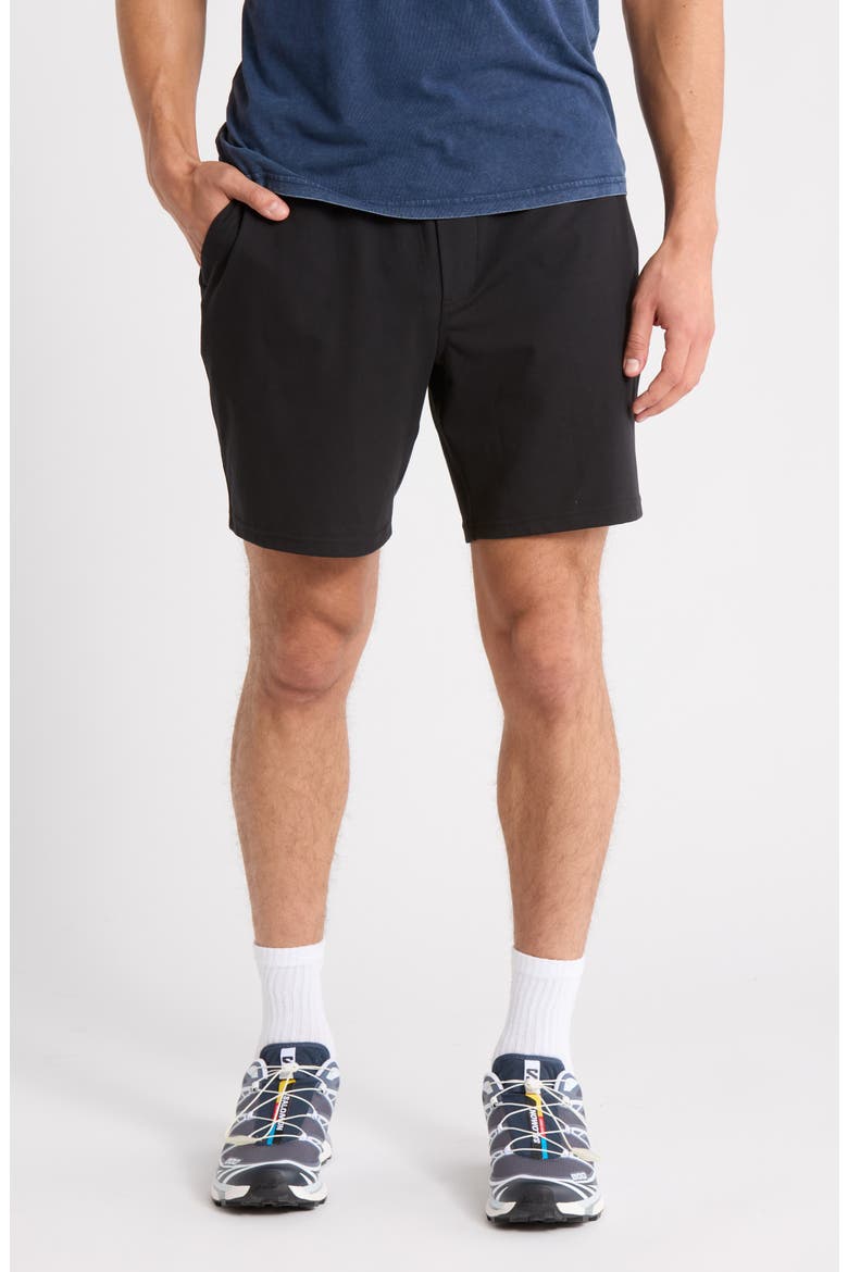 All Day Knit 8-Inch Shorts, Main, color, BLACK