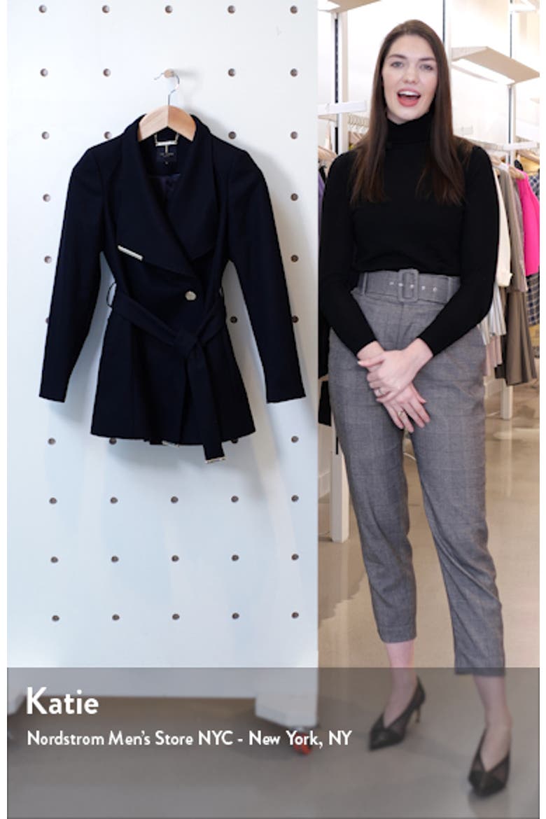 Rosess Wool & Cashmere Blend Wrap Coat video