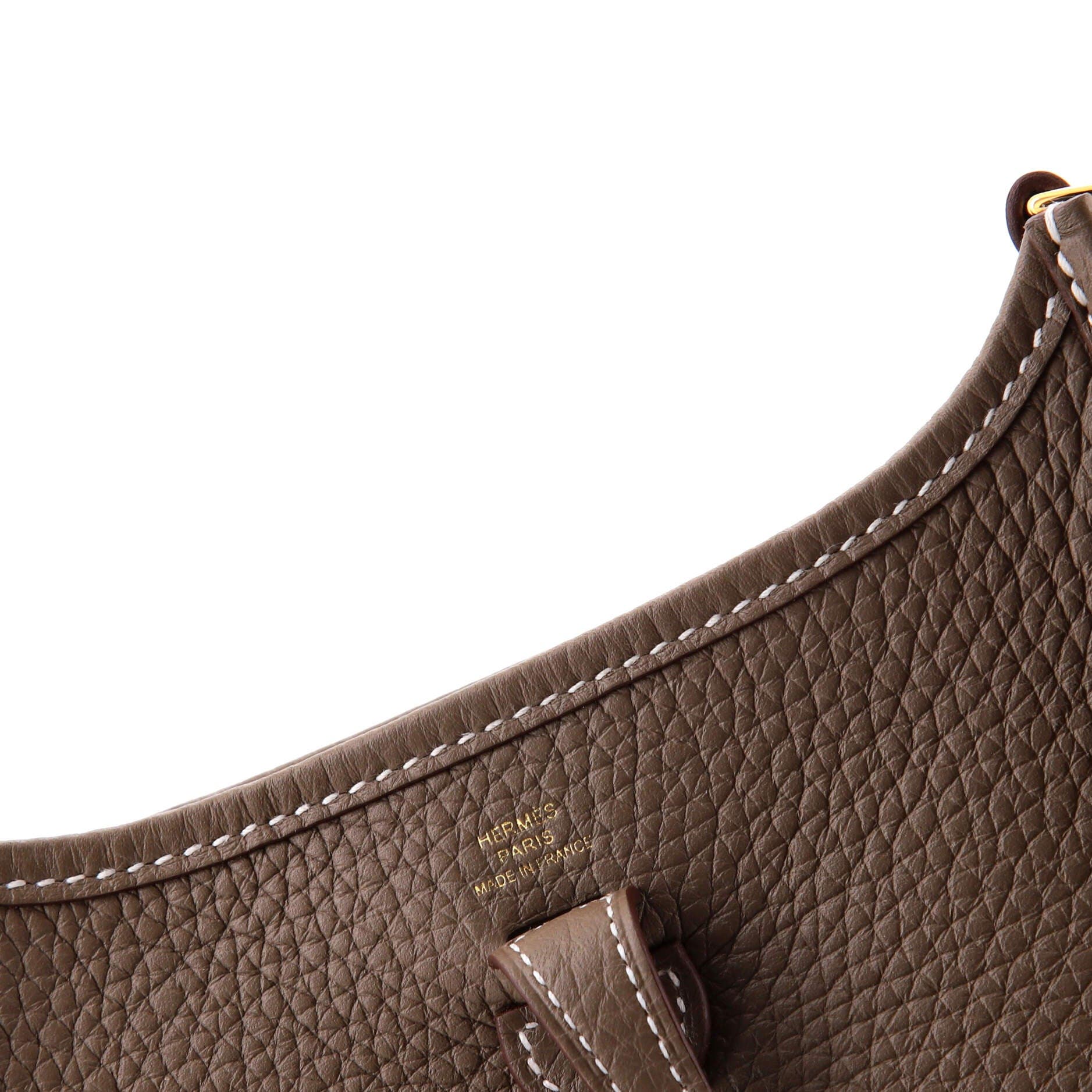 Pre-Owned Hermes Evelyne Bag Gen III Clemence TPM, Alternate, color, Etoupe