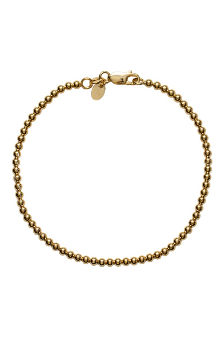 Men's 18 Karat Gold Plate Sphere Bracelet, Main, color, GOLD