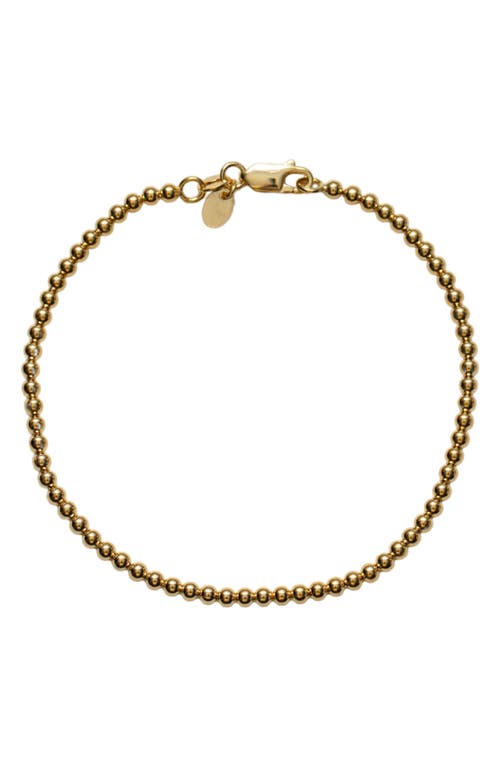 Argento Vivo Sterling Silver 18 Karat Gold Plate Sphere Necklace In Gold