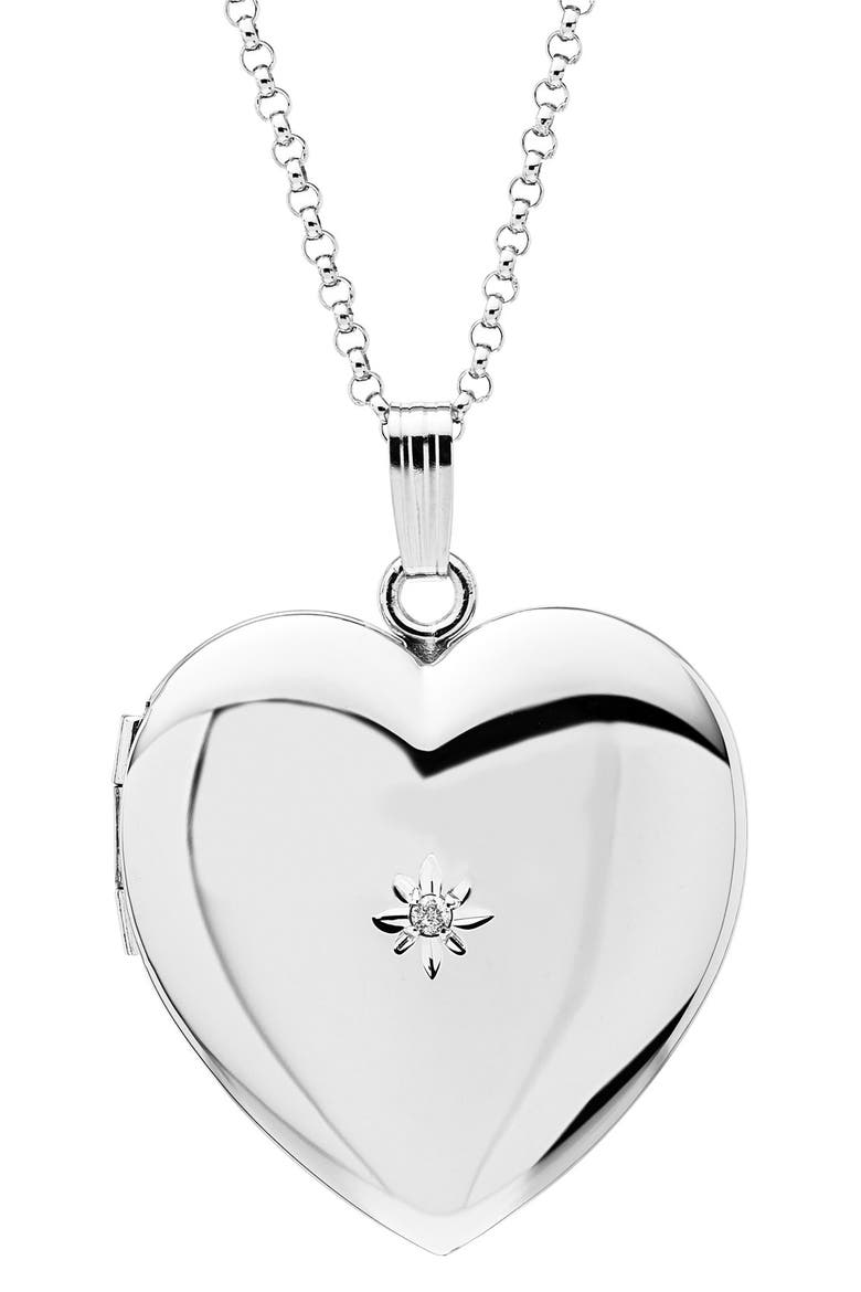 Mother & Daughter Locket Set, Alternate, color, SILVER
