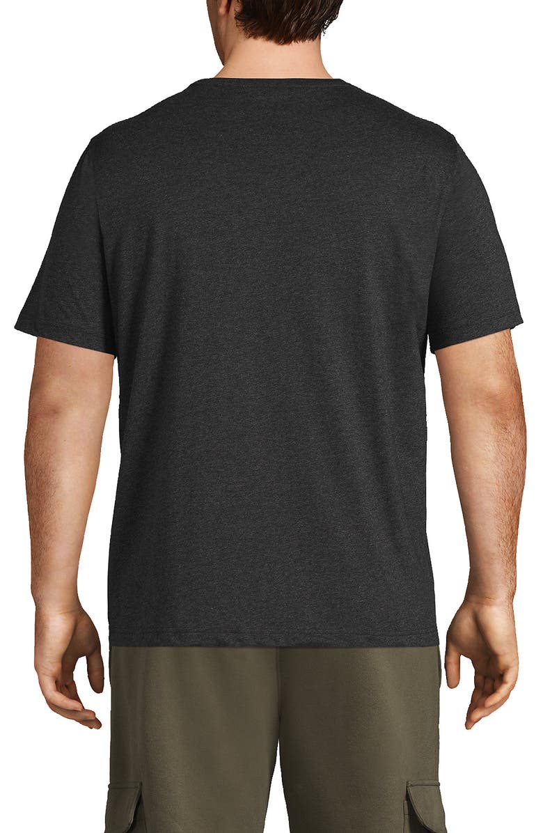 Lands' End Super-T Short Sleeve T-Shirt, Alternate, color, Dark Charcoal Heather