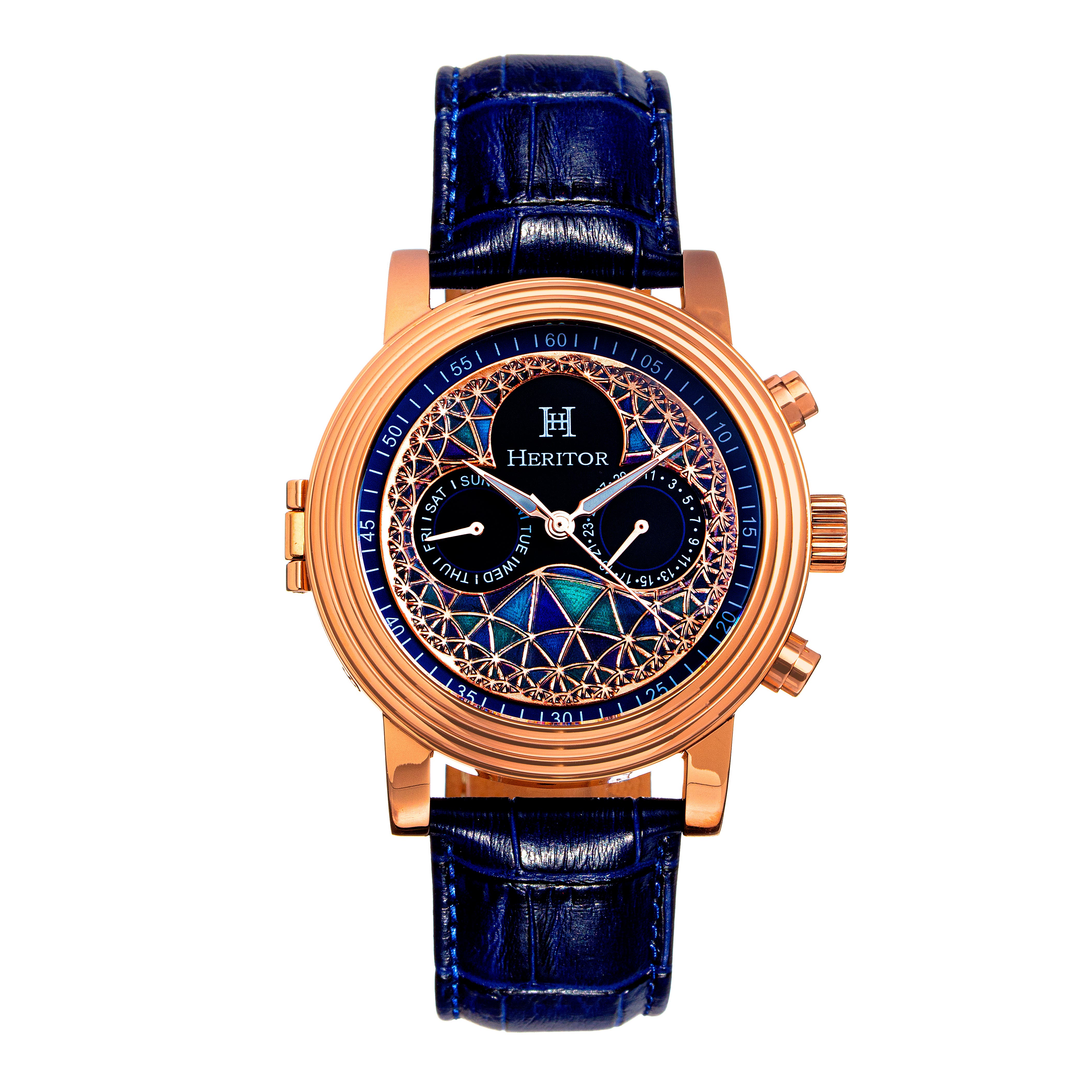 Rose Gold/Blue
