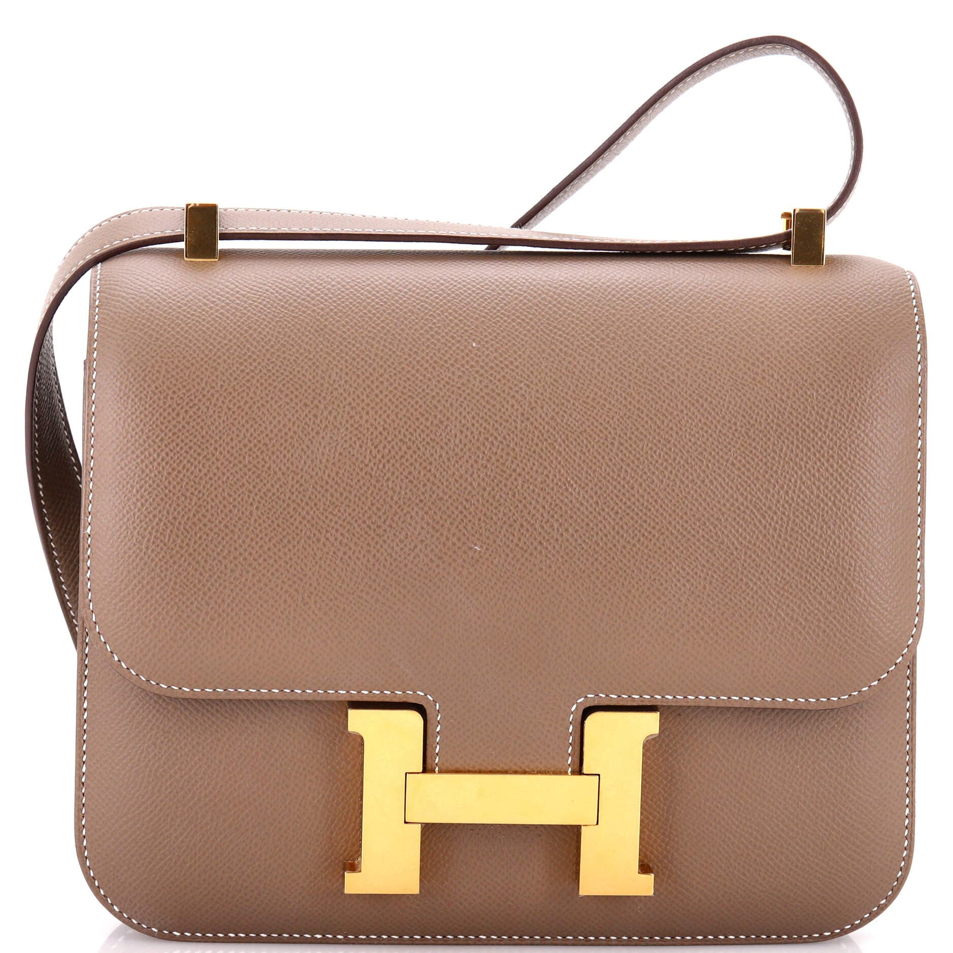 Pre-Owned Hermes Constance Bag Epsom 24, Main, color, Etoupe