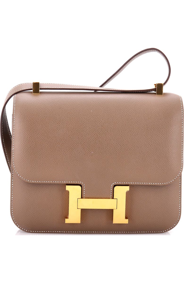 Pre-Owned Hermes Constance Bag Epsom 24, Main, color, Etoupe