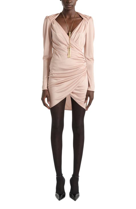 Draped Flowing Jersey Dress