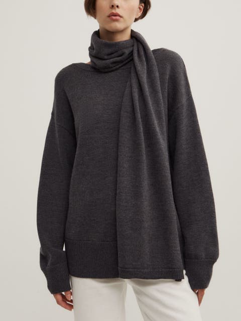 Scarf Detail Knit