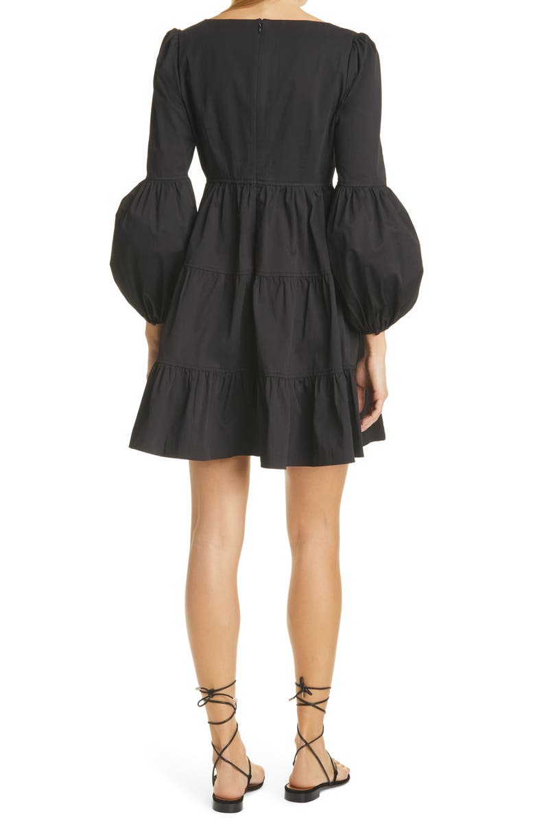 Cinq à Sept Rose Long Sleeve Babydoll Dress, Alternate, color,