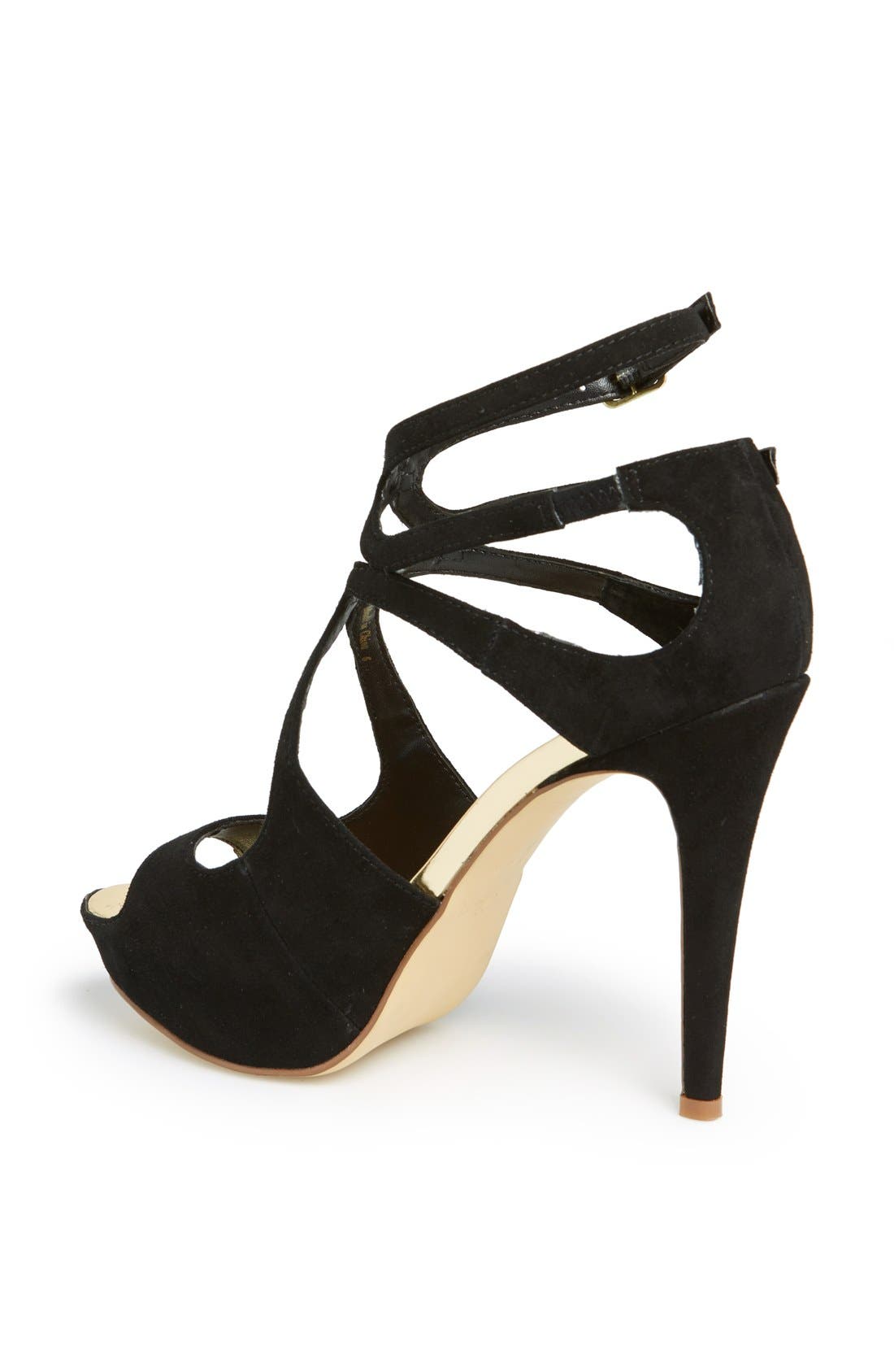 DV by Dolce Vita 'Brielle' Sandal, Alternate, color, BLACK SUEDE