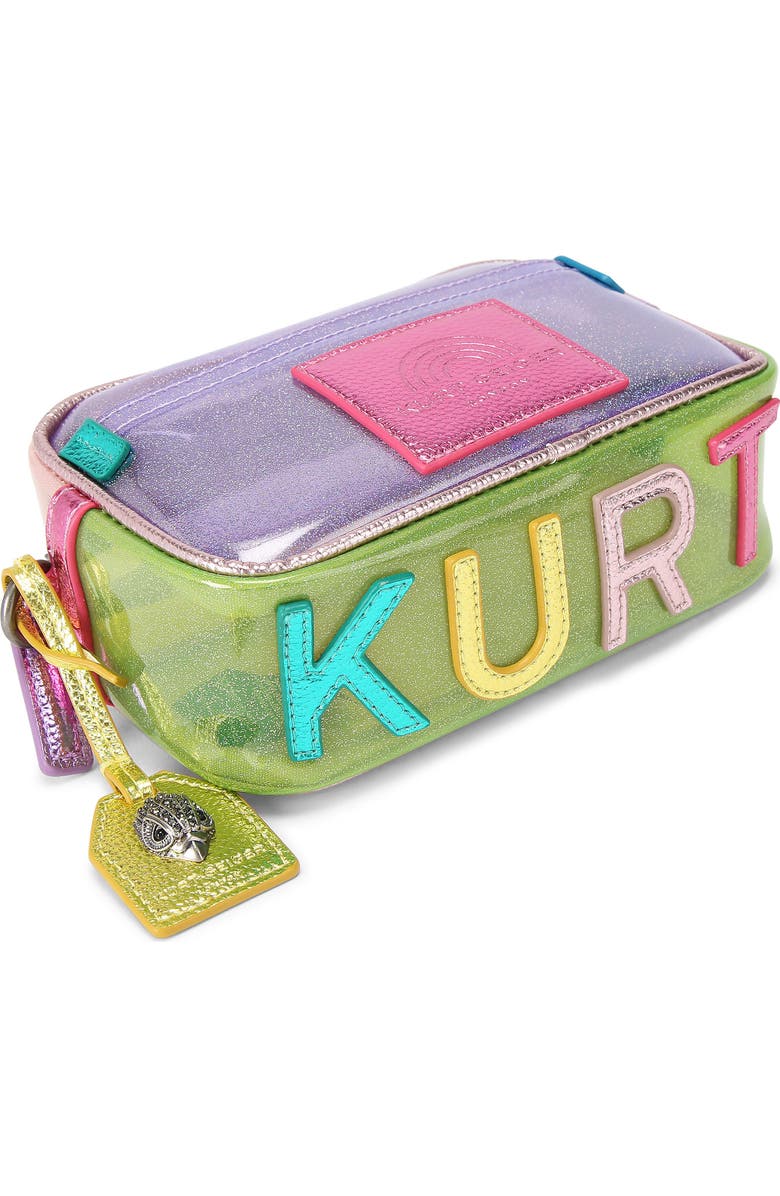 Kurt Geiger London Small Southbank Vinyl Clear Camera Crossbody Bag, Alternate, color,