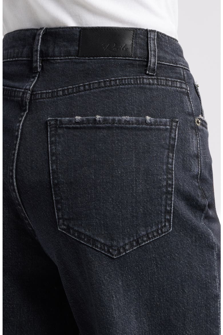 Getty High Waist Wide Leg Jeans, Alternate, color, BLACK PEARL